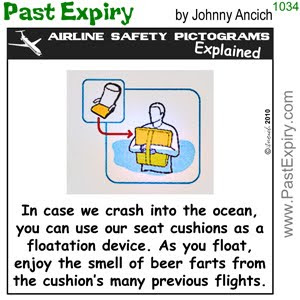 [CARTOON] Airline Seat Cushions.  images, pictures, airlines, pictogram, safety, vacation