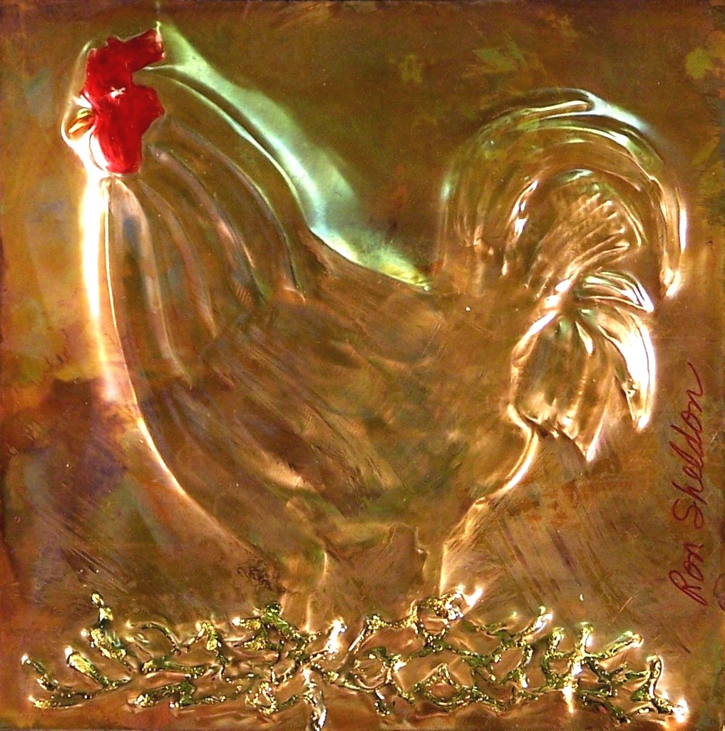 Diary of a Crafty Lady Copper Impression Art a great Christmas gift!