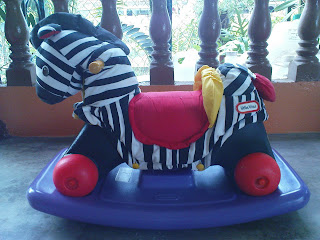 tiabarney used toys: Little Tikes Zebra Rocker ( Sold )