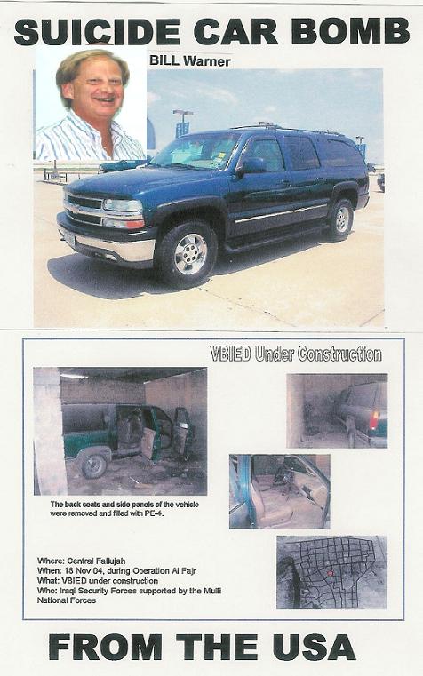 Image result for STOLEN CARS car bombs iraq pi bill warner