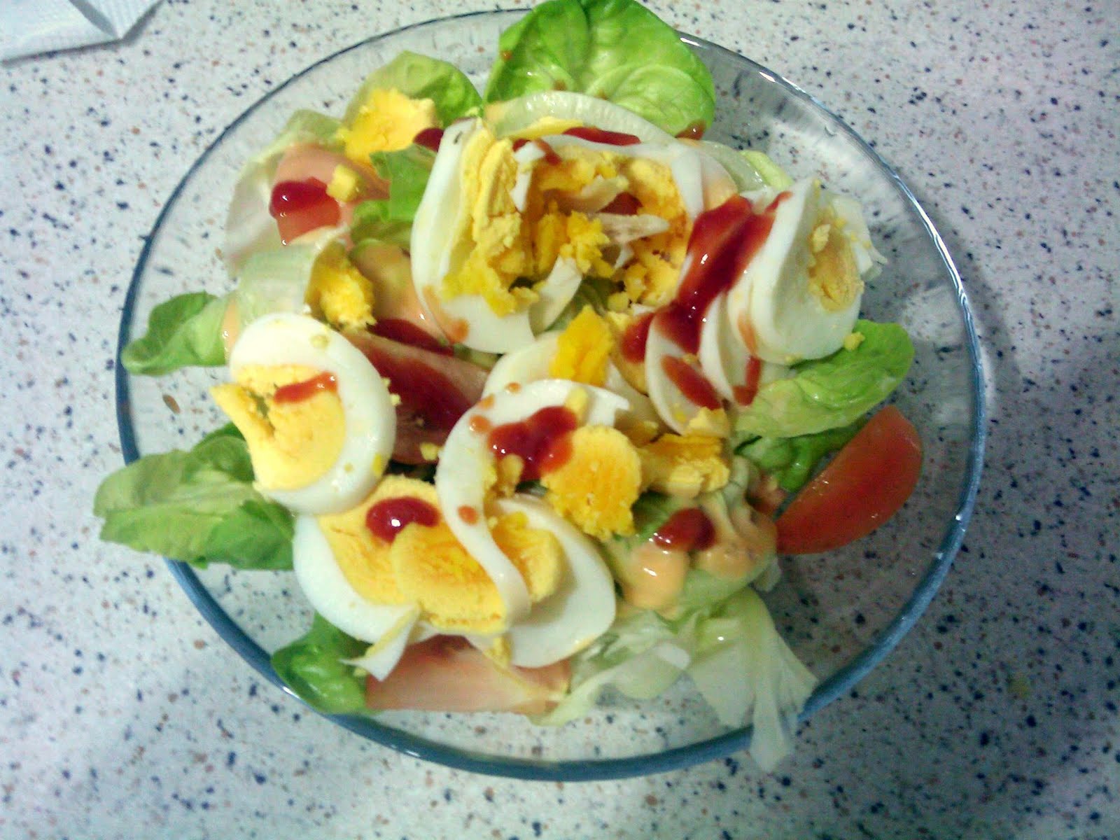 Ordinary Me Salad Telur dan Kentang Wedges