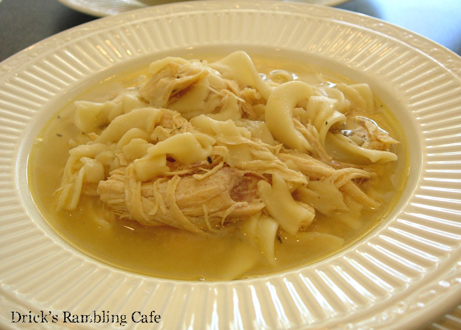 Chicken Soup with Egg Noodles