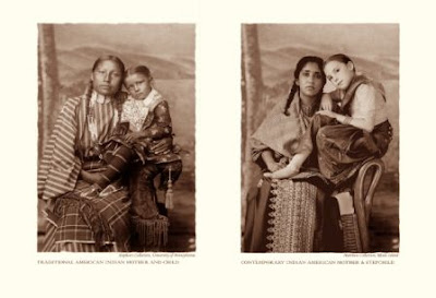 Traditional American Indian Mother and Child/Contemporary Indian American Mother and Stepchild