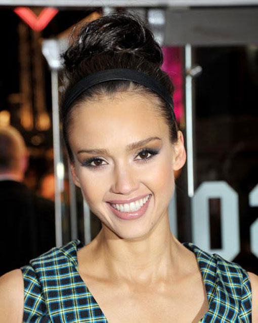Lanvin's spring 2010 show made high buns chic—and Jessica Alba is just one 