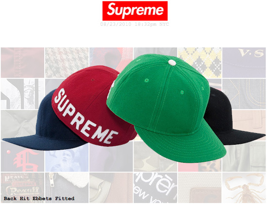 PERSPIRE 2014: SUPREME Fall/Winter 2010 Fitted Baseball Cap Preview