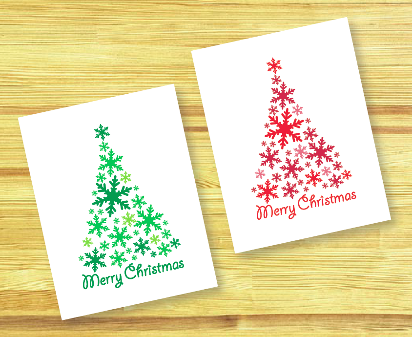 La Espátula Roja: DIY Christmas Cards! / Tarjetas de Navidad Imprimibles!