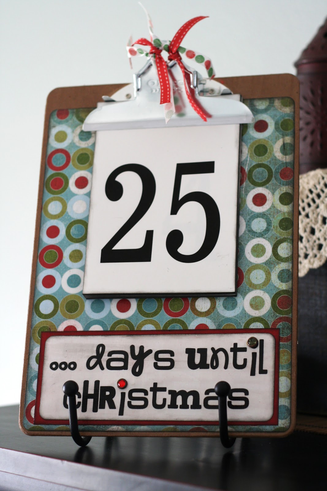 {Christmas Advents} Countdown Clipboard - Eighteen25