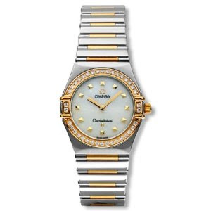 Omega Women's Constellation Watch #1376.71.00 18K Gold-Plated Diamond ...