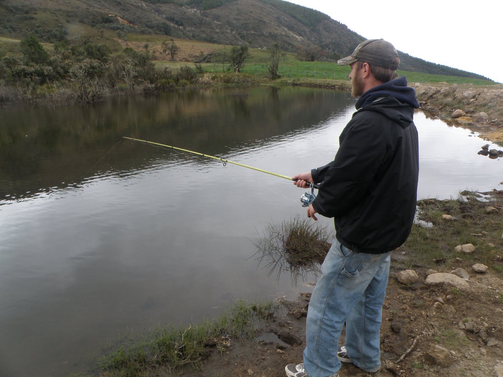 Tristan in Ecuador Trout Fishing in Ecuador