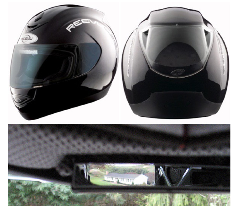 Motor City Speed Works: Reevu MSX1 Rear View Mirror Helmet