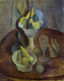 Compotier, fruit and glass - Pablo Picasso