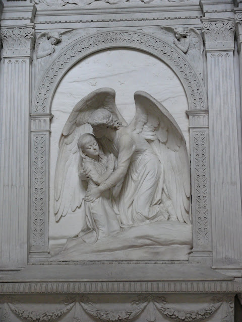 Statue of Ada Beer in the Mausoleum of Julius Beer, Highgate Cemetery, London