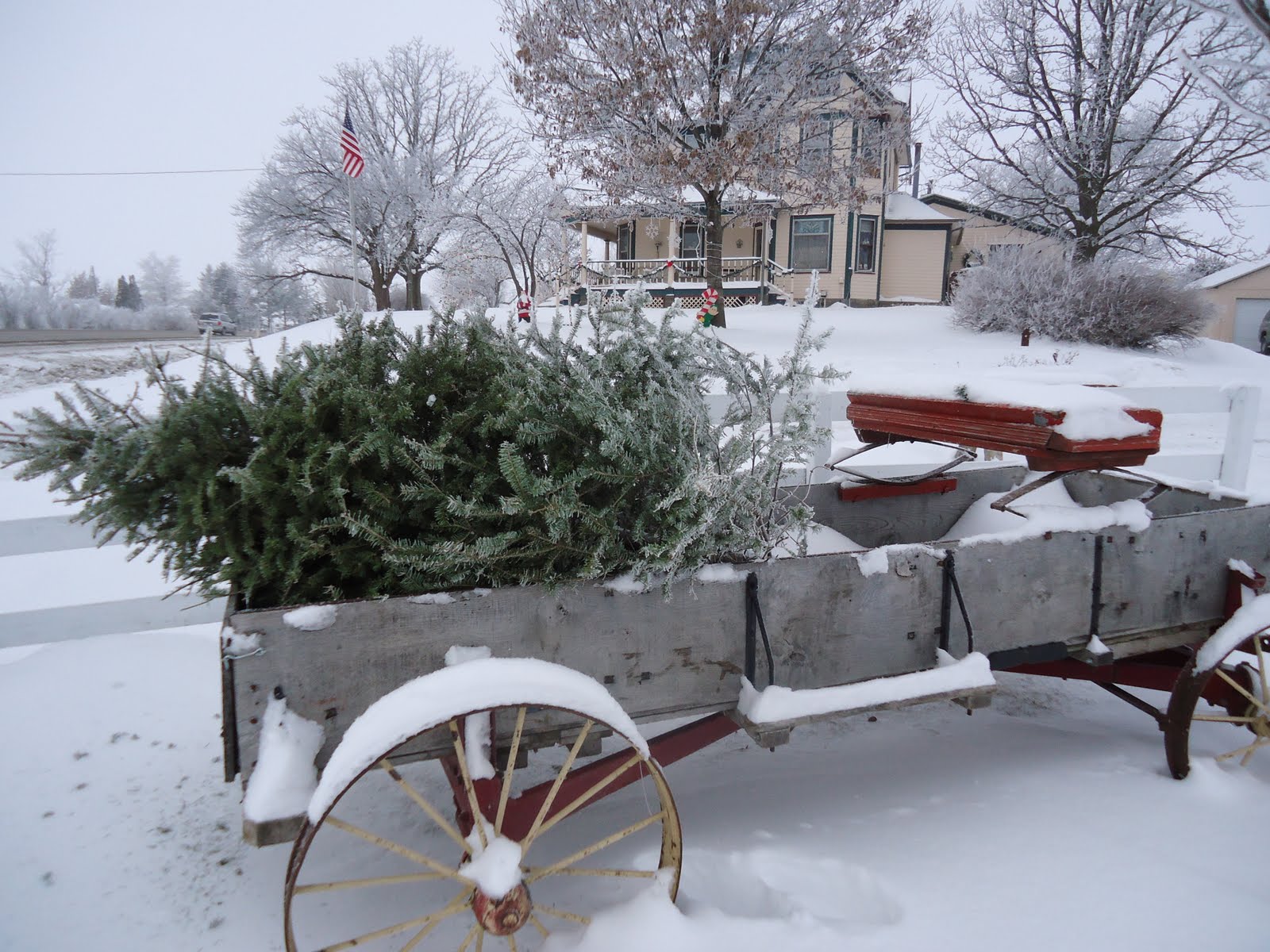 Iowa Farmhouse: Frosty Morning