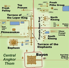 Itinerarios y recorrido por los Templos de Angkor