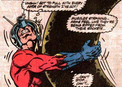 Pym has had bad costumes, but the pig-nose takes the prize