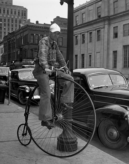 old school big wheel bike