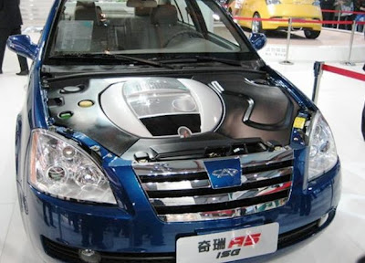 Китайский гибридный автомобиль Chery A5 ISG