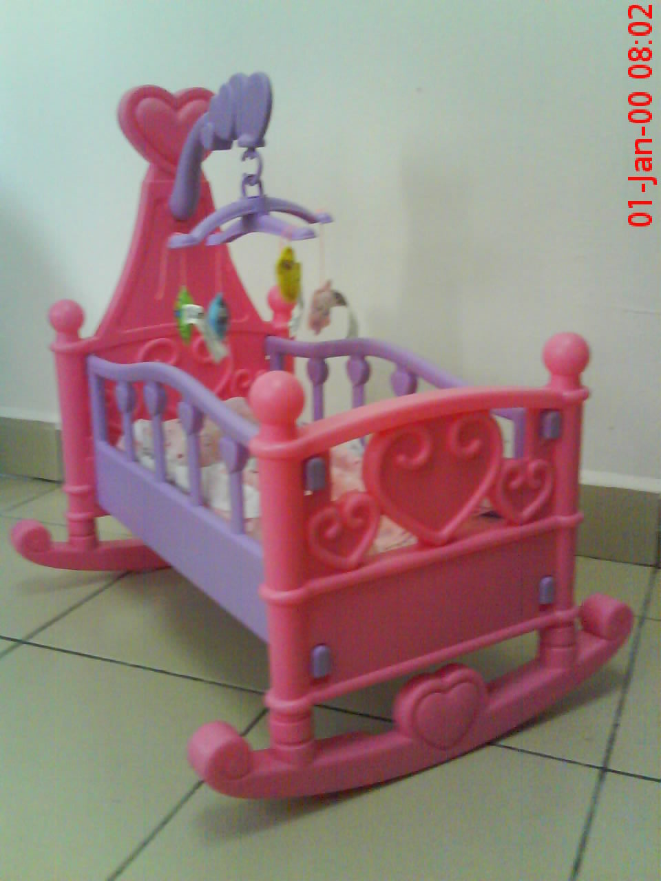 you & me rocking doll cradle