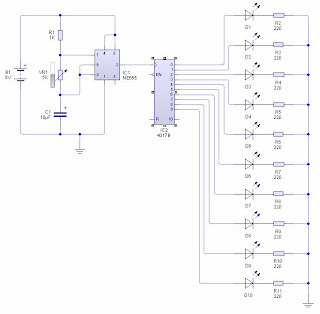 Skema Rangkaian Lampu Berjalan