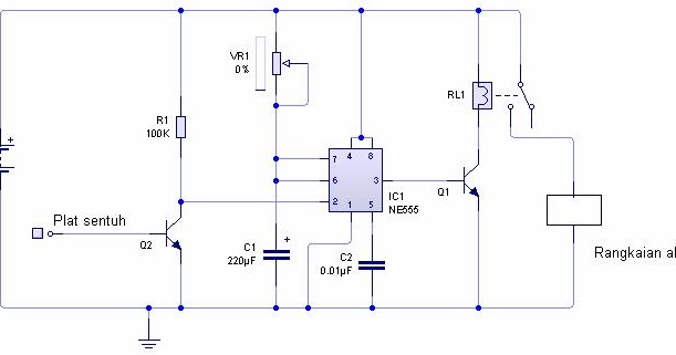 SKEMA RANGKAIAN SENSOR SENTUH SKEMA RANGKAIAN SENSOR SENTUH