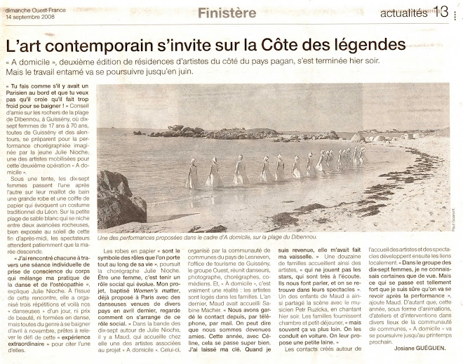 Article Ouest-France 2008