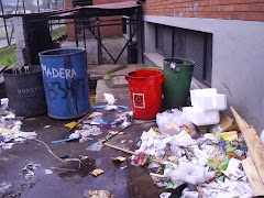 Area de almacenamiento de residuos peligrosos y ordinarios Complejo Paloquemao