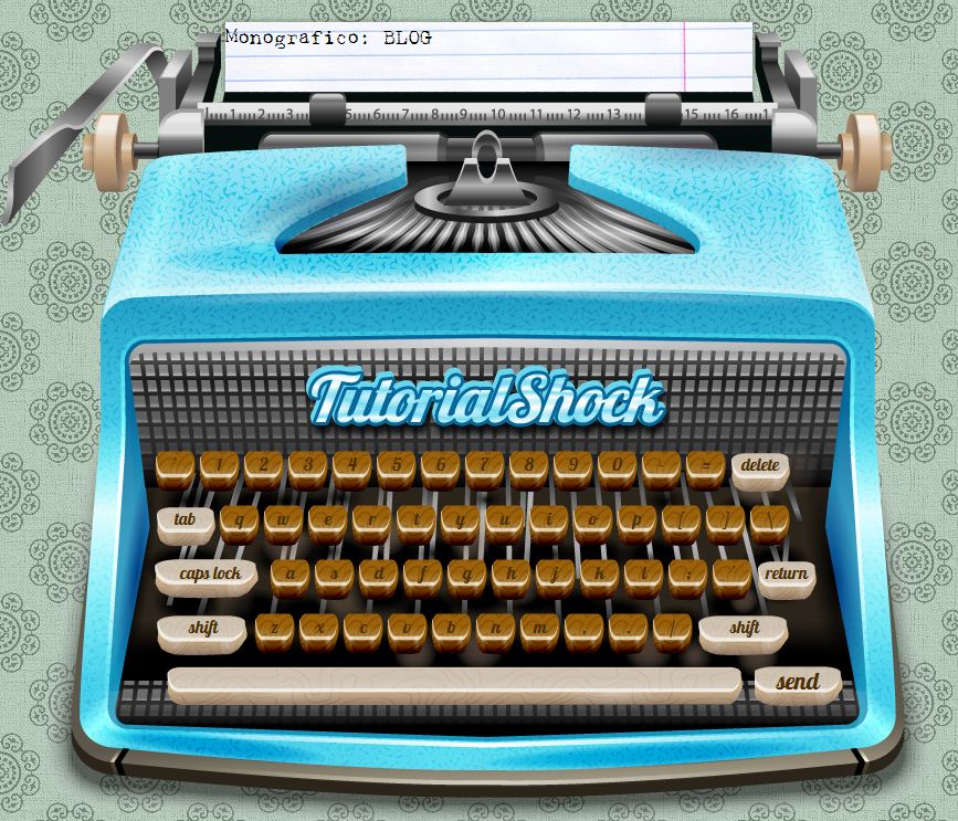 MonoGrafico TYPEWRITER online