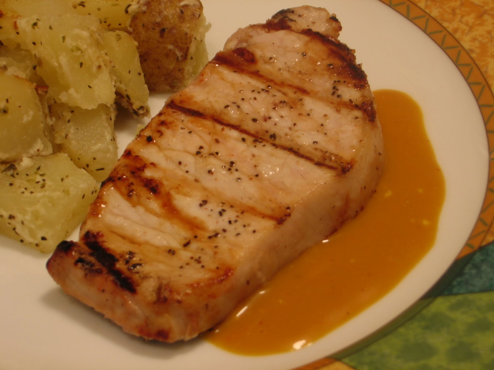 Jenn's Food Journey Buttermilk Marinated Pork Chops w/ South Carolina