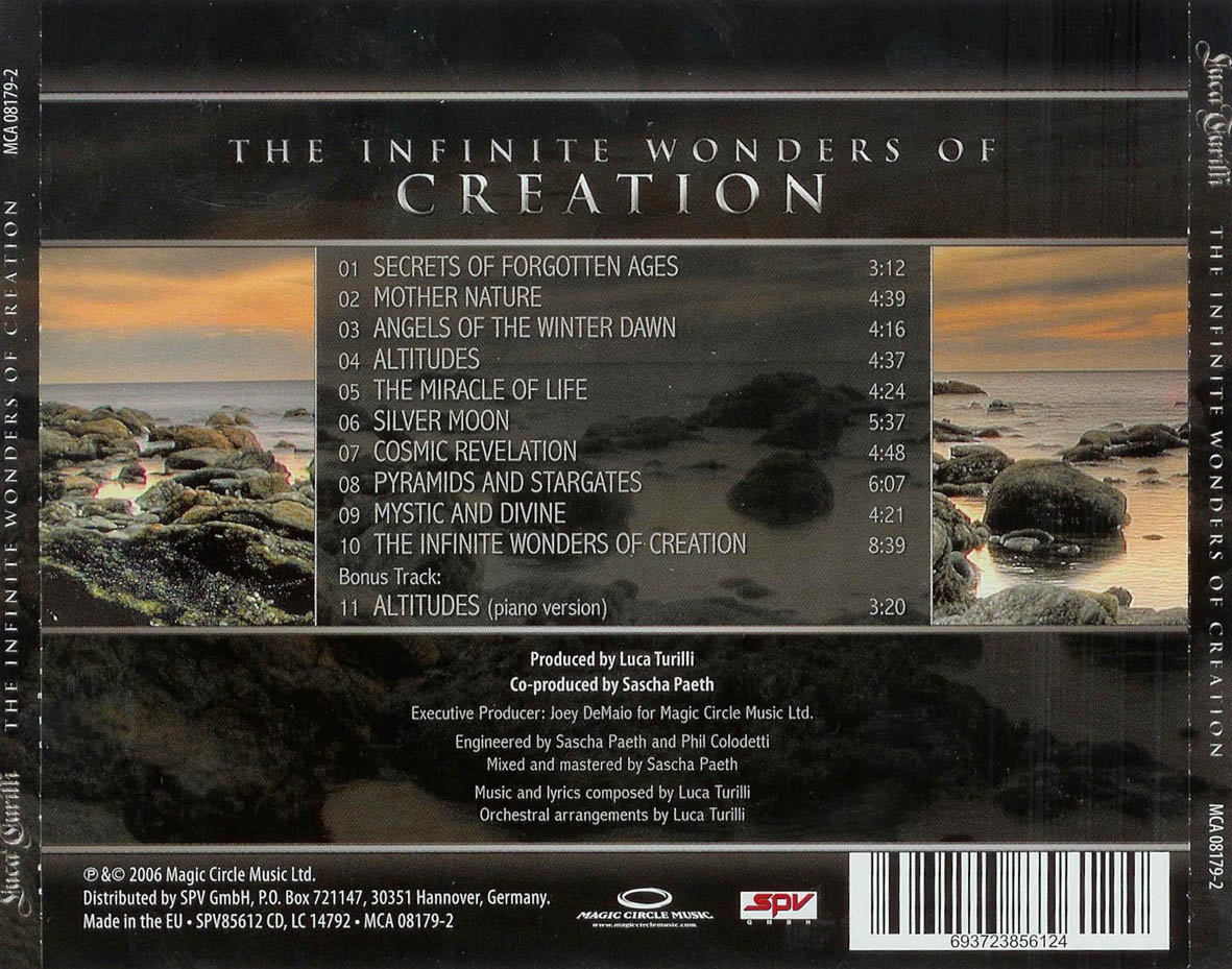 Luca Turilli The Infinite Wonders Of Creation MELOMANO: LUCA TURILLI - THE INFINITE WONDERS OF CREATION