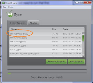 Cricut Gypsy Sync Software