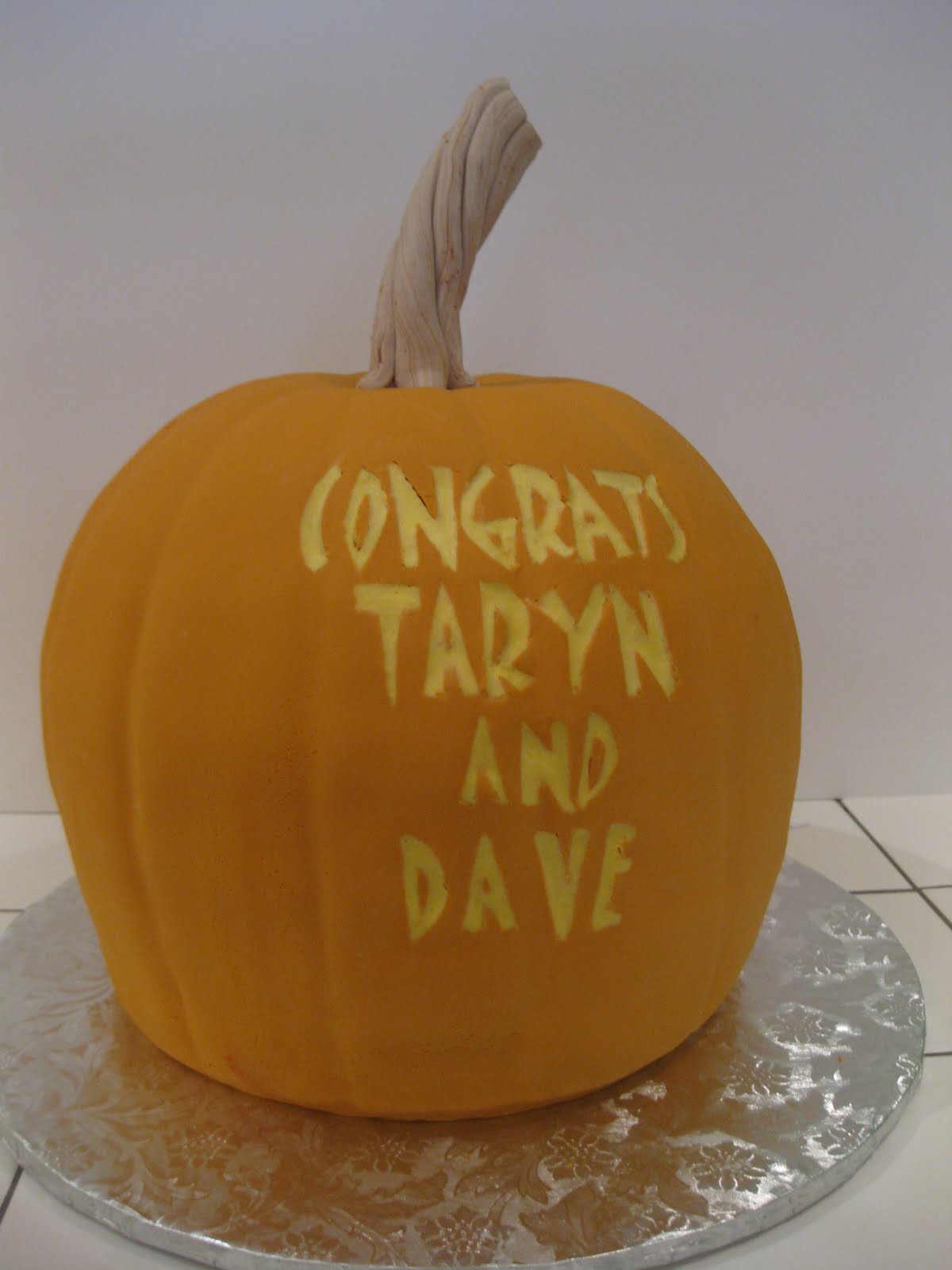 The Art of Cake Carving a Fondant Pumpkin