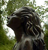 scultura busto donna terracotta