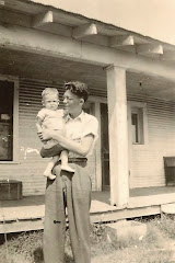 My late brother-in-law Murl Wages holding his son Wesley