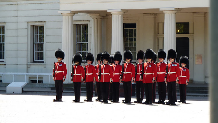 Royal Guards at attention