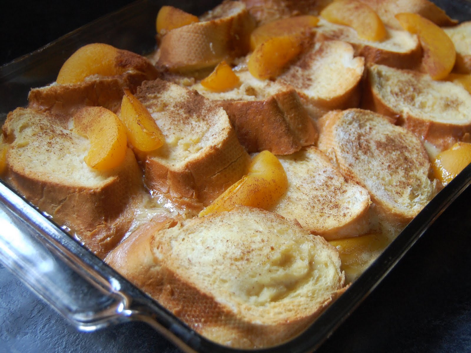 Cassie Craves Peach French Toast Bake