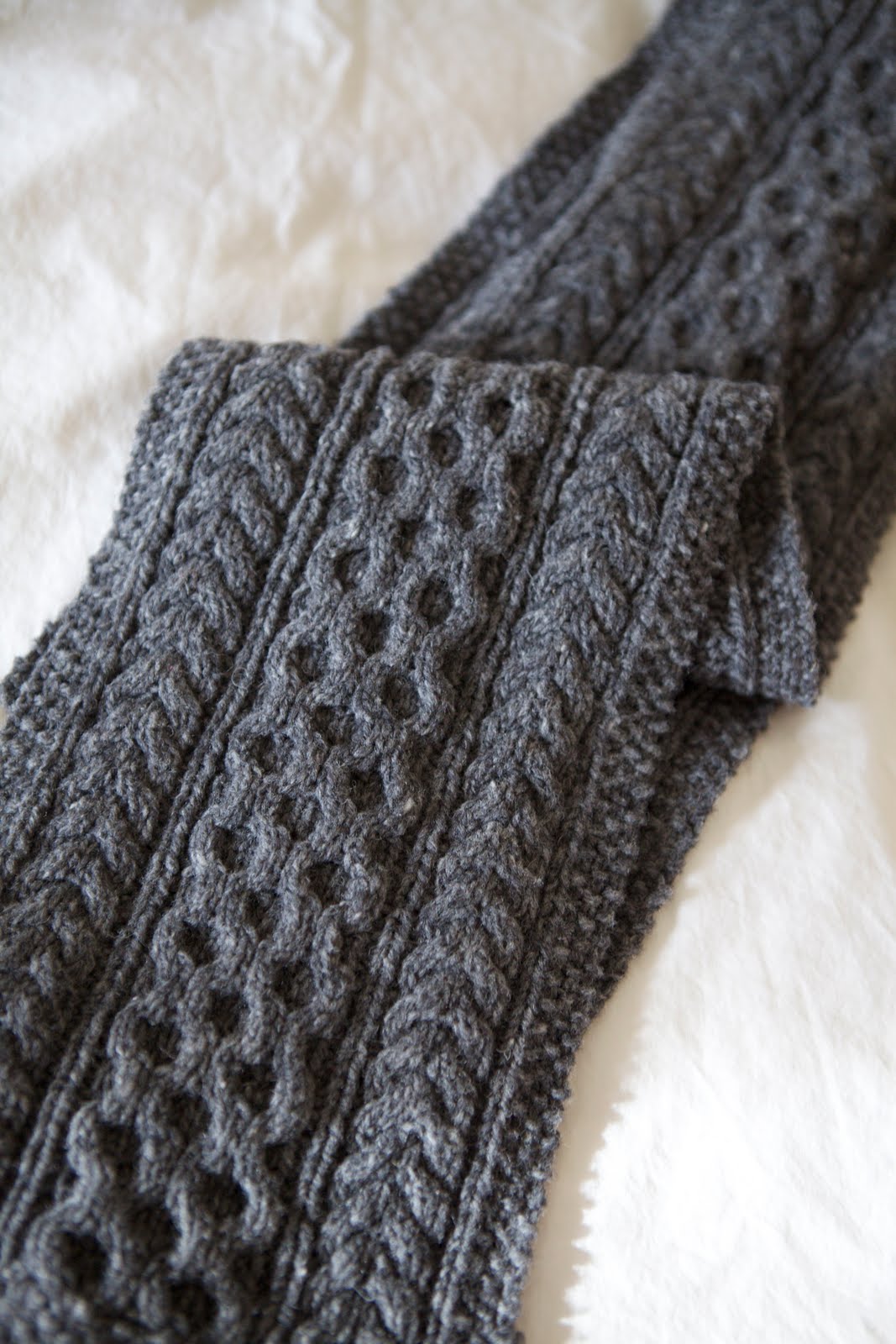 Posh Knits FO Aran Scarf