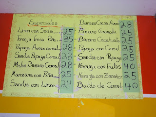 Chapala's juices, La Ceiba, Honduras