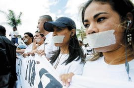 media intimidation, Honduras