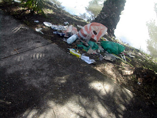 trash on the street, Honduras