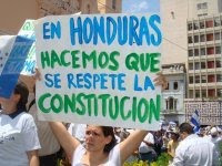 We respect the constitution in Honduras