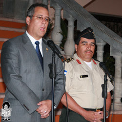 Marlon Pascua and General Carlos Cuéllar