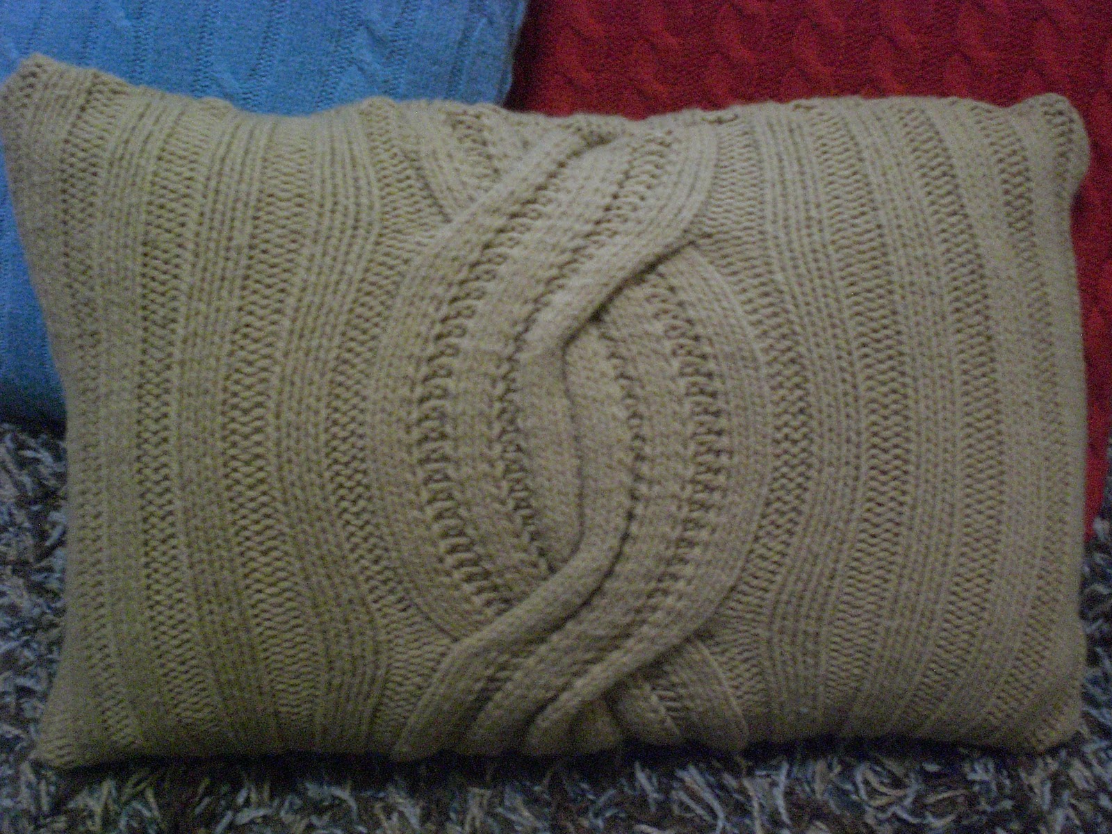 Domestic Deadline: Sweater Pillows