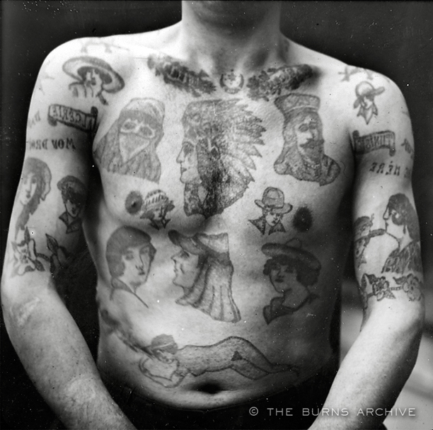 by Sergei Vasiliev from The Russian Criminal Tattoo Encyclopedia on show