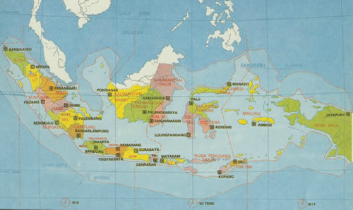 Map Of Indonesia | Peta Indonesia