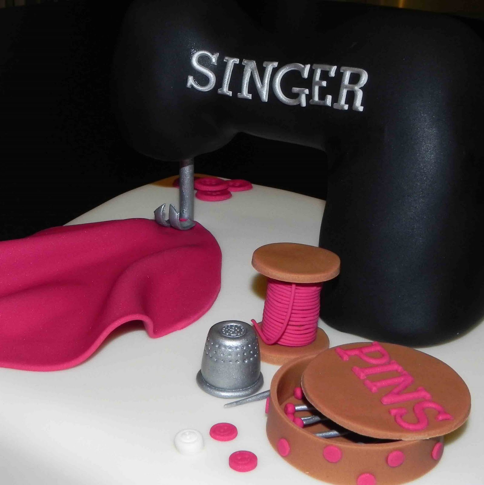 Cake by Lisa Price Sewing machine cake