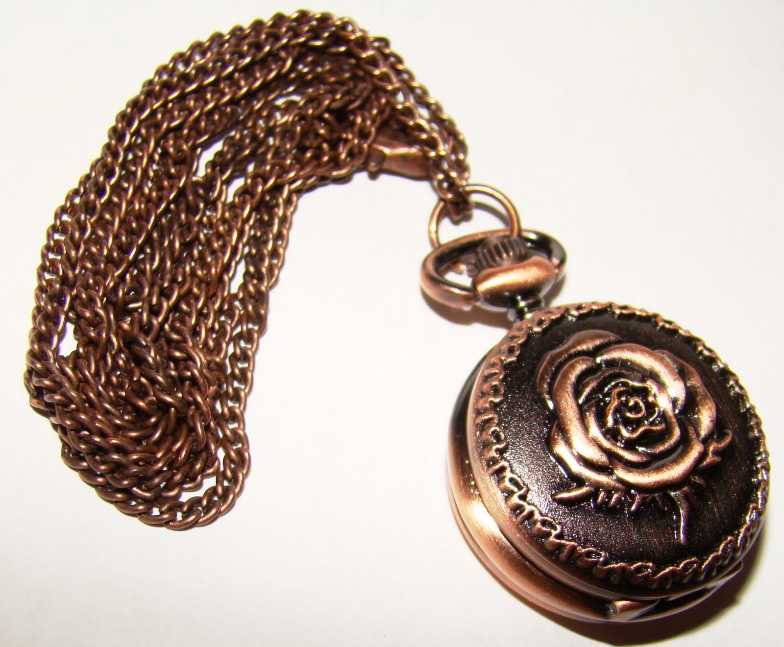 A Bead A Day: Rose Covered “Pocket Watch” Locket