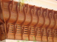 Wood work in teak for balcony