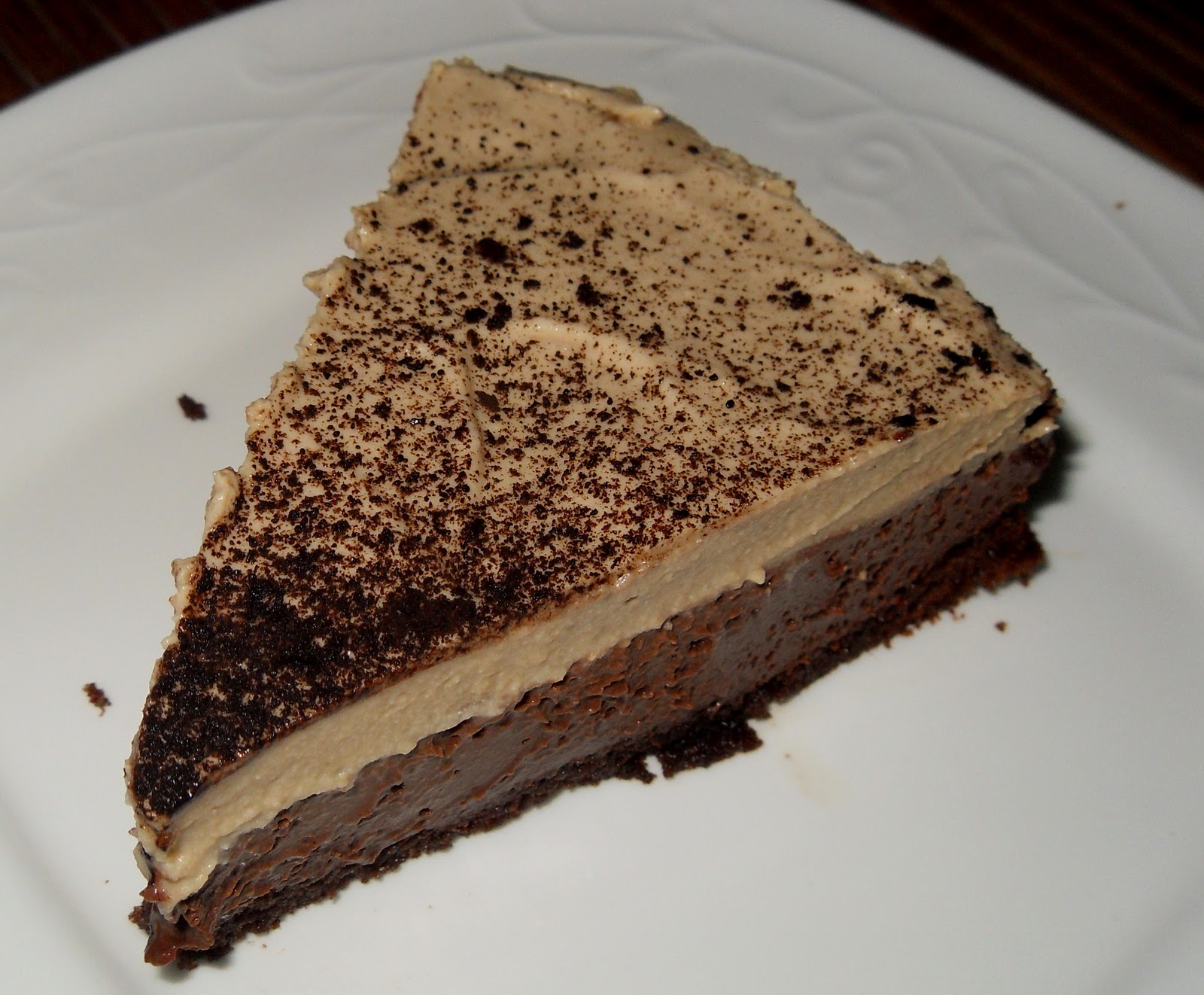 Eggless Triple Layer Chocolate Mousse Cake Eggless Triple Layer Chocolate Mousse Cake