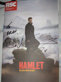David Tennant's autograph on my friend's Hamlet programme