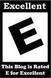 E for Excellent Blog Rating Badge